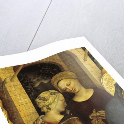 Adoration of the Magi detail of servants, 1423 by Gentile da Fabriano