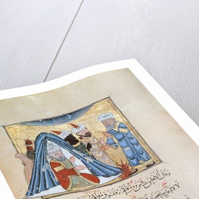 Illustration from the Maqamat by Al-Hariri by Persian School