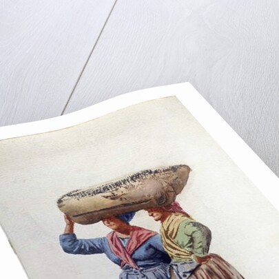 Two women dock workers at Genoa port, c.1890 by L. Allavena