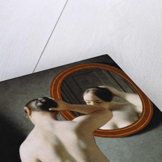 A Nude Woman doing her Hair in front of a Mirror, 1841 by Christoffer-Wilhelm Eckersberg
