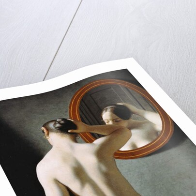 A Nude Woman doing her Hair in front of a Mirror, 1841 by Christoffer-Wilhelm Eckersberg