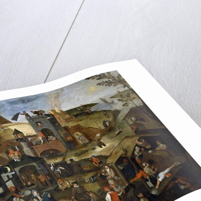 Netherlandish Proverbs, c.1559 by Pieter the Younger Brueghel