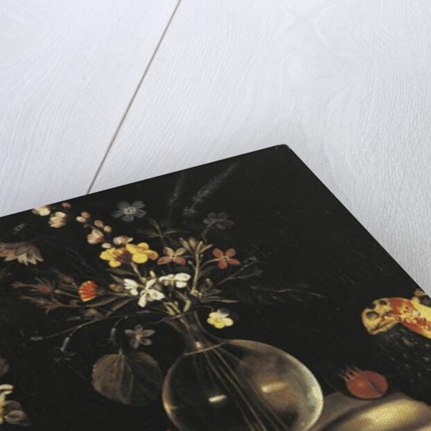 Still life with flowers and fruit, by Master of the Hartford Still Life, c.1600-10 by Michelangelo Merisi da Caravaggio