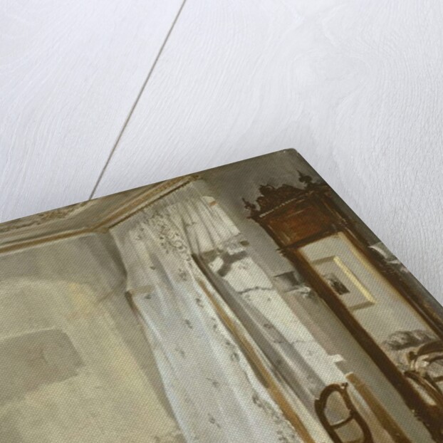 Room with balcony, 1845 by Adolph Friedrich Erdmann von Menzel