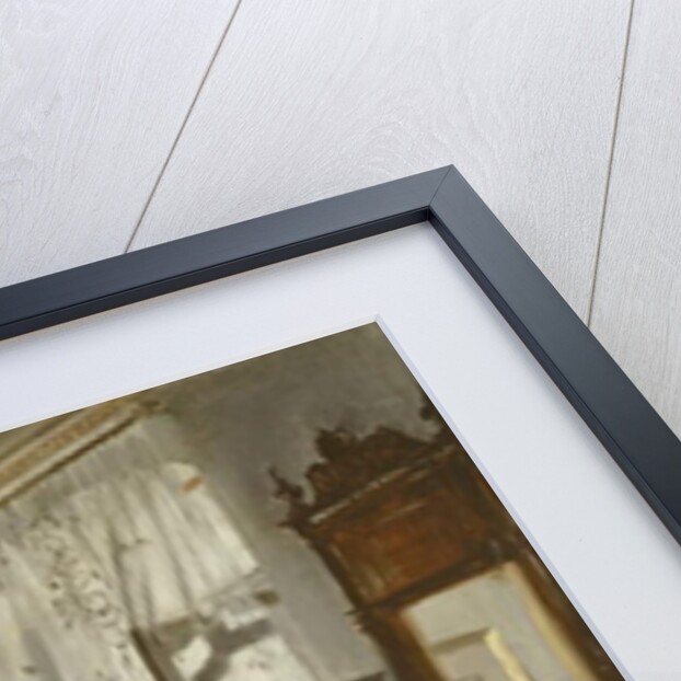 Room with balcony, 1845 by Adolph Friedrich Erdmann von Menzel