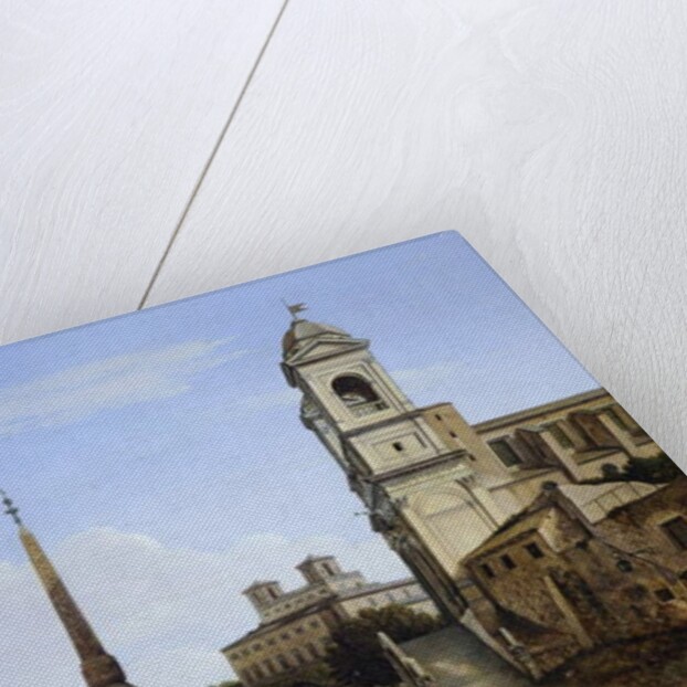 Trinita' dei Monti and the French Academy, Rome by Giambattista Bassi