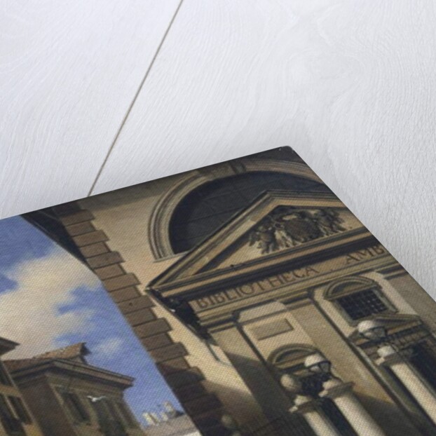 The Ambrosiana in Milan Going Towards Piazza San Sepolcro, 1853 by Amanzia Guérillot