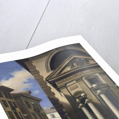 The Ambrosiana in Milan Going Towards Piazza San Sepolcro, 1853 by Amanzia Guérillot