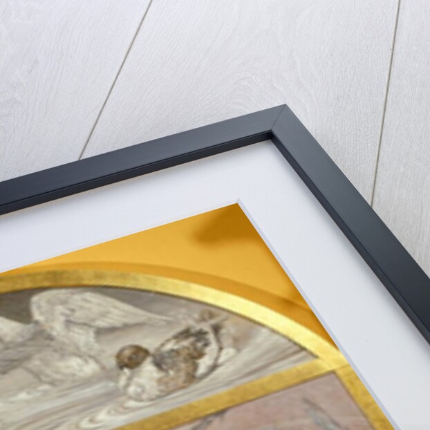 Diptych with fish and ducks in pond by Edoardo Gioja