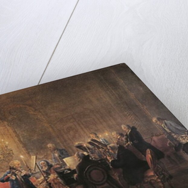 Concert for flute with Frederick the Great in Sanssouci, 1852 by Adolph Friedrich Erdmann von Menzel