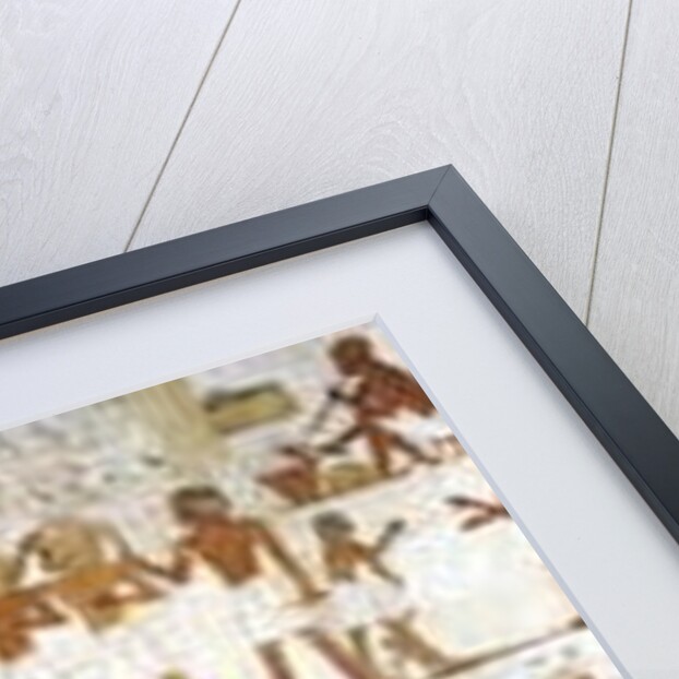 Craftsmen, burial chamber in the Tomb of city governor and vizier Rekhmire, Sheikh 'Abd al-Qurna, Egypt (wall painting_ by Egyptian 18th Dynasty