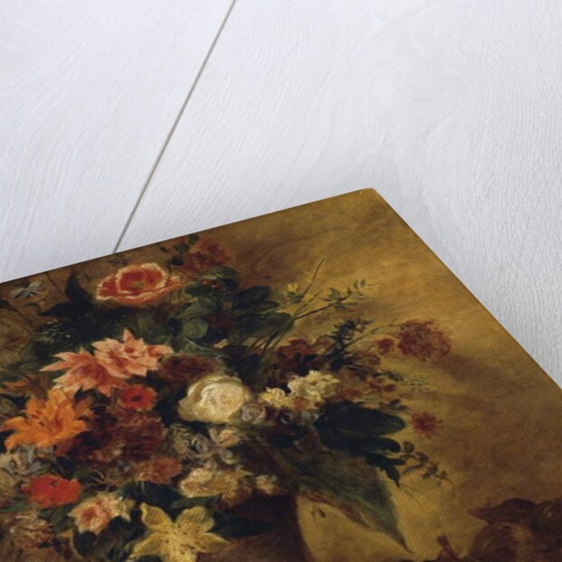 Flowers and Fruit by Ferdinand Victor Eugene Delacroix