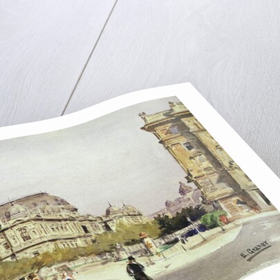 Ring and Opera House in Vienna, Austria by Ernst Graner