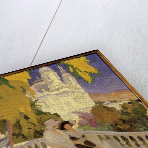 The Walk on the Terrace of the Casino of Montecarlo by Rene Lelong