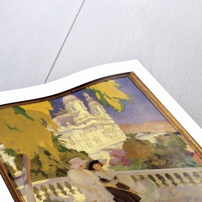 The Walk on the Terrace of the Casino of Montecarlo by Rene Lelong