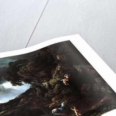 Landscape with the Union of Dido and Aeneas, c.1664-48 by Gaspard Poussin & Maratta or Maratti Carlo Dughet