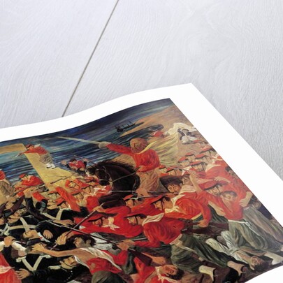 Battle of Milazzo fought between 17 and 24 July 1860 by Arnaldo Badodi