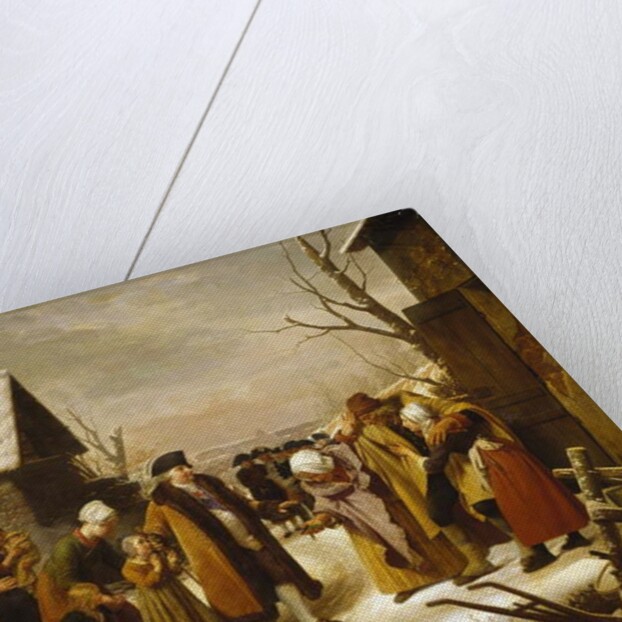 Louis XVI Distributing Alms to the Poor of Versailles during the Winter of 1788, 1817 by Louis Hersent