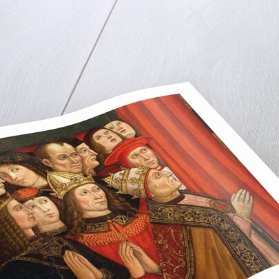 Detail of the Madonna of the Recommended by Cola da & Roma Giovanni Anotnio da Orte