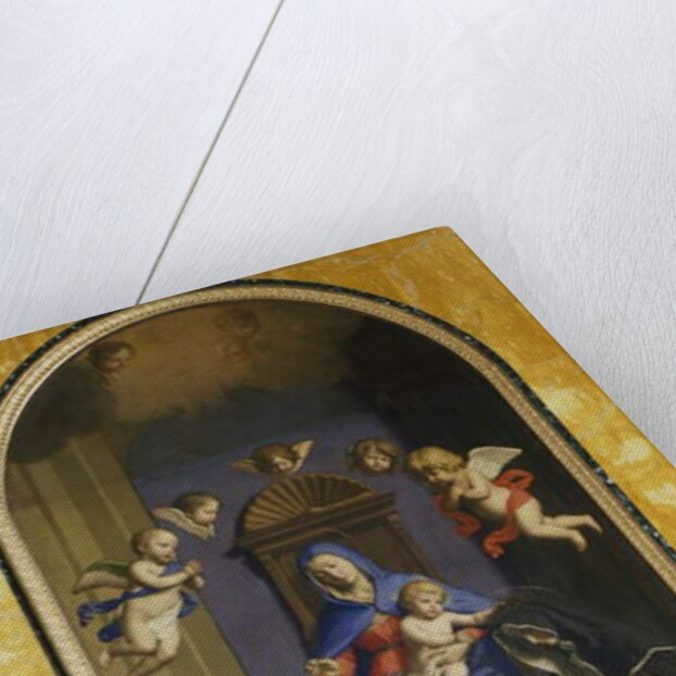 Our Lady of the Rosary with St Dominic and St Catherine, Chapel of St Catherine, Basilica of St Sabine, Rome, Italy, 17th century by Il (1609-85) Sassoferrato