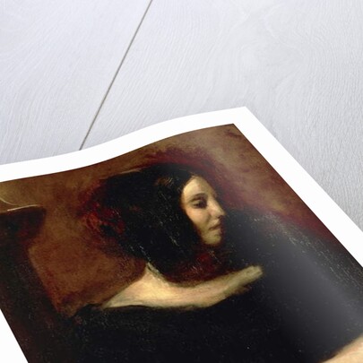Portrait of George Sand, 1838 by Ferdinand Victor Eugene Delacroix