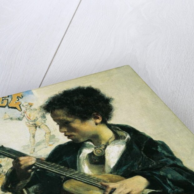 Urchin with a Guitar, 1877 by Antonio Mancini