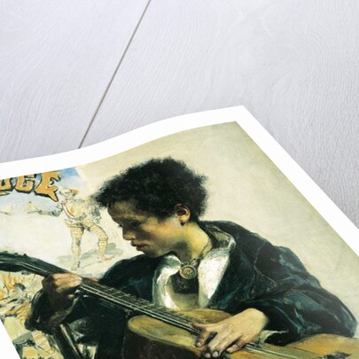 Urchin with a Guitar, 1877 by Antonio Mancini