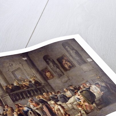 To visit the sick by Cornelis de Wael