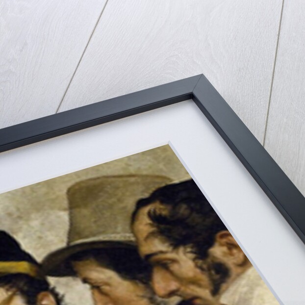 Self-portrait with friends Migliara, Palagi, Grossi, Molteni, c.1825 by Francesco Hayez