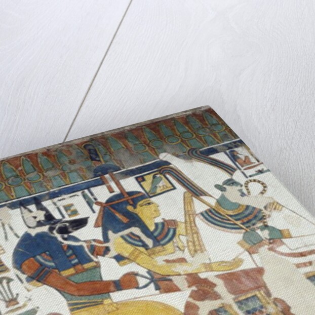 Anubis, Osiris and Nefertari by Egyptian 19th Dynasty