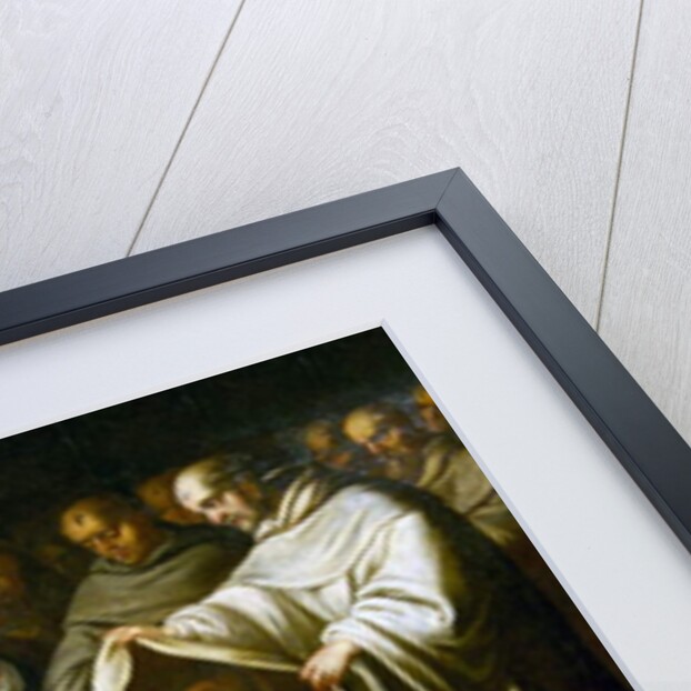 St Bernard of Clairvaux covering a man with robes. by Bento Coelho da Silveira