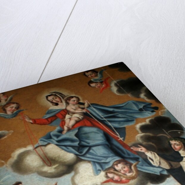 Our Lady of the Rosary with St. Dominic and St. Catherine of Siena by Spanish School