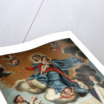 Our Lady of the Rosary with St. Dominic and St. Catherine of Siena by Spanish School