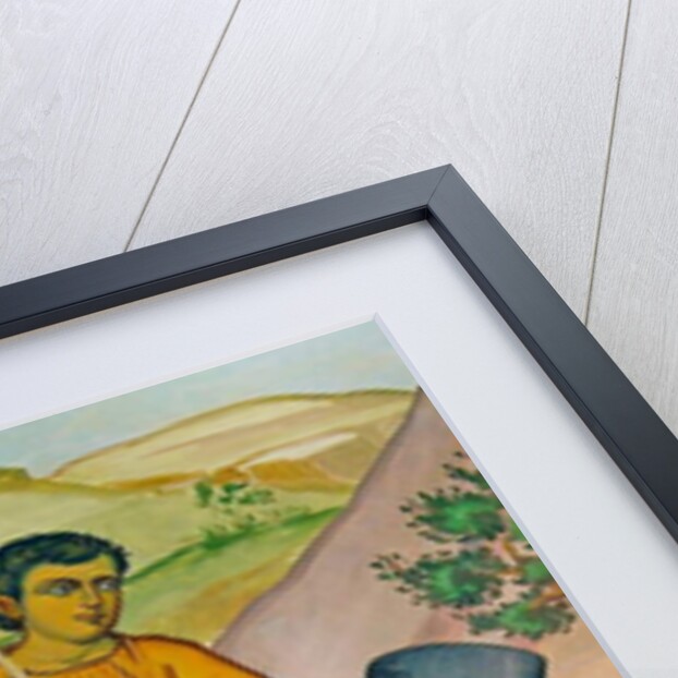 A Priest in mourning collecting his tears in a Tear Jar, Cyprus by Cypriot Cypriot