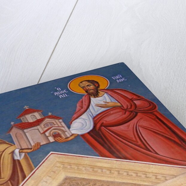 St. Peter and St. Paul holding Kykkos Monastery, Cyprus by Cypriot Cypriot