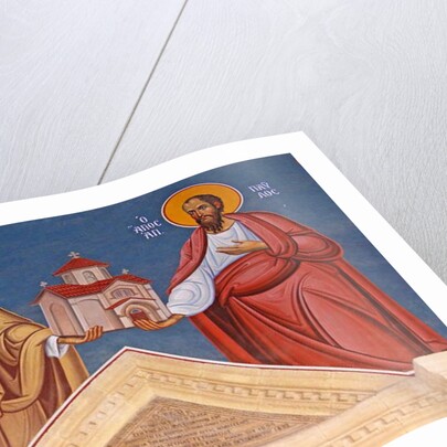 St. Peter and St. Paul holding Kykkos Monastery, Cyprus by Cypriot Cypriot