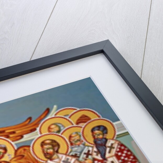Seated Christ surrounded by Angels, Kykkos Monastery Mural, Cyprus by Cypriot Cypriot