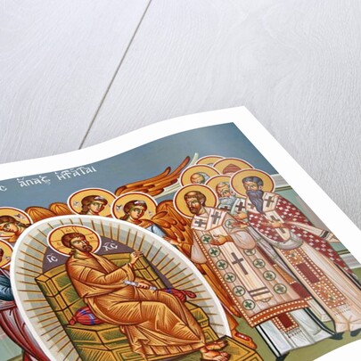 Seated Christ surrounded by Angels, Kykkos Monastery Mural, Cyprus by Cypriot Cypriot