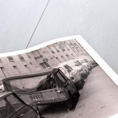 Actor Renaud on set on a movie, 1975 by Didier Gaillard