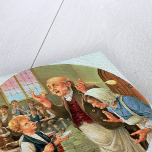 Oliver Twist 'asking for more' by H. Devine