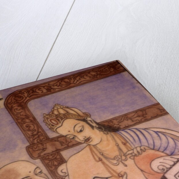 Chanakya and king Chandragupta by School Indian