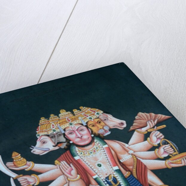 Shri Panchmukhi Hanuman by School Indian