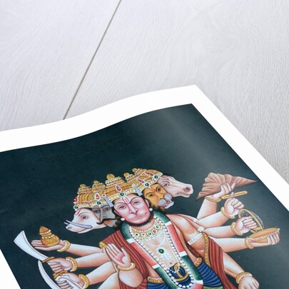 Shri Panchmukhi Hanuman by School Indian