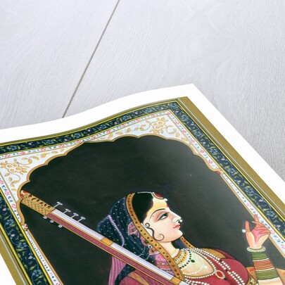 Musician Lady by School Indian