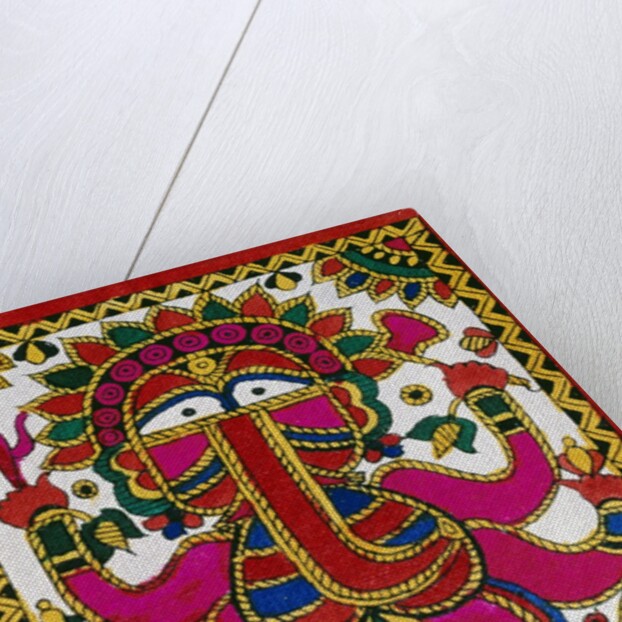 Elephant headed god Ganesh by School Indian