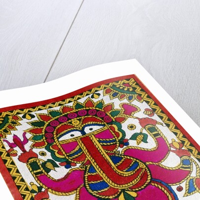 Elephant headed god Ganesh by School Indian