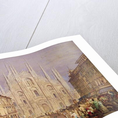 Milan, the Cathedral Square by Samuel Prout