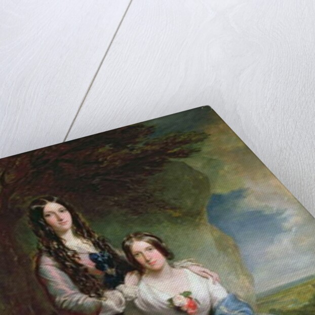 Lady Adeliza Manners and Lady Mary Foley, 1848 by Francis Grant