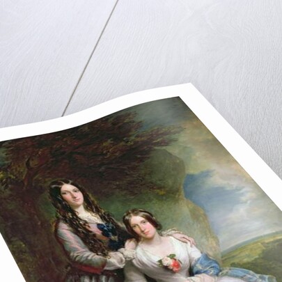 Lady Adeliza Manners and Lady Mary Foley, 1848 by Francis Grant