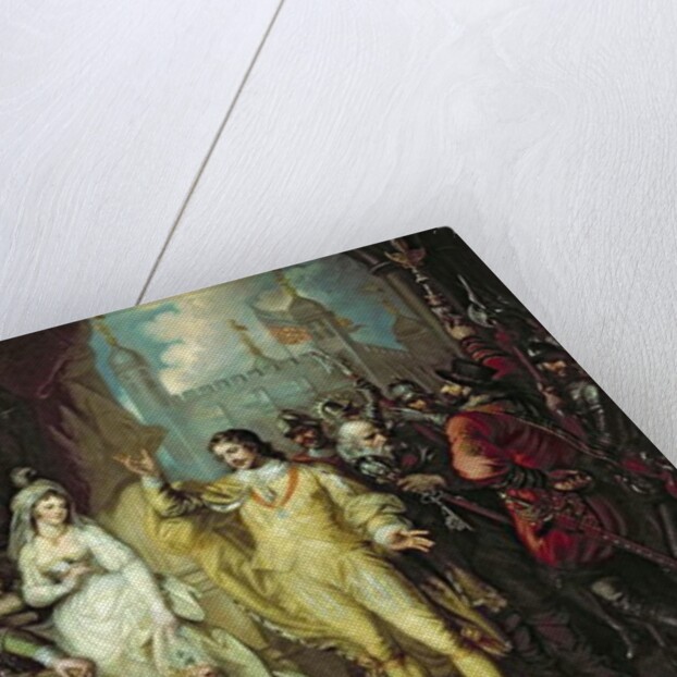 Thomas Howard, Earl of Surrey, defending his allegiance to Richard III before Henry VII after the Battle of Bosworth, 1797 by Mather Brown